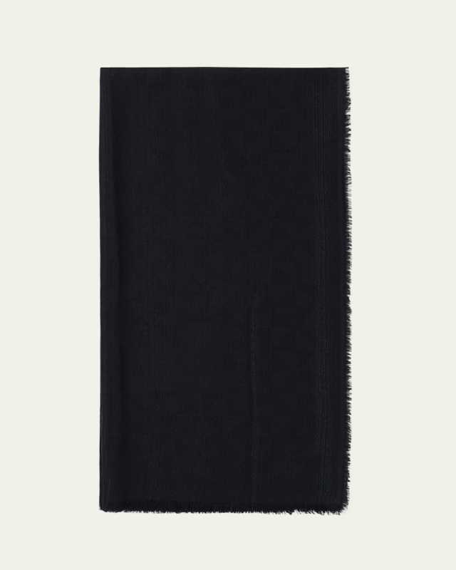 Triangle Jacquard Wool Scarf